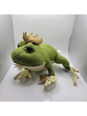 Nanco Shrek the Third King Harold Frog w/Gold Crown 2006 12" Plush NWT